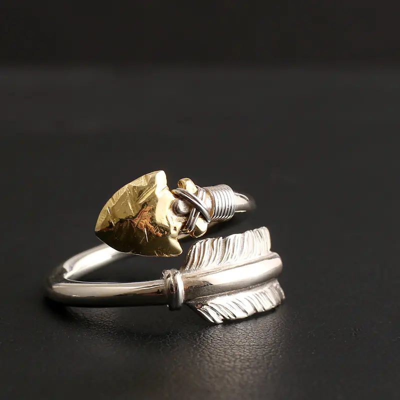 925 Thai Silver Bow and Arrow Fashion Ring