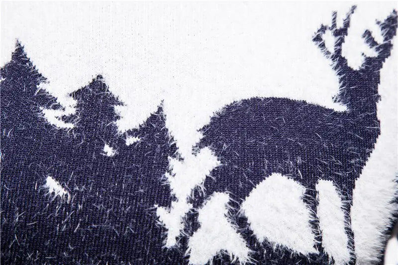 Men's Christmas Reindeer Knit Sweater for Fall/Winter